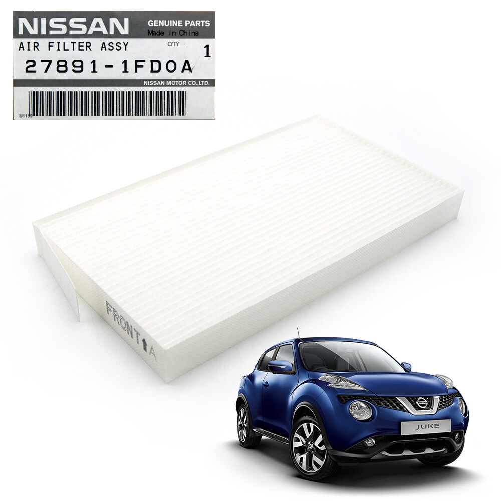 กรองแอร์ สีขาว กระดาษ แท้ Genuine Cabin Air Filter Juke F15 Hatchback Nissan ปี 2014 - 2019 มีบริการเก็บเงินปลายทาง