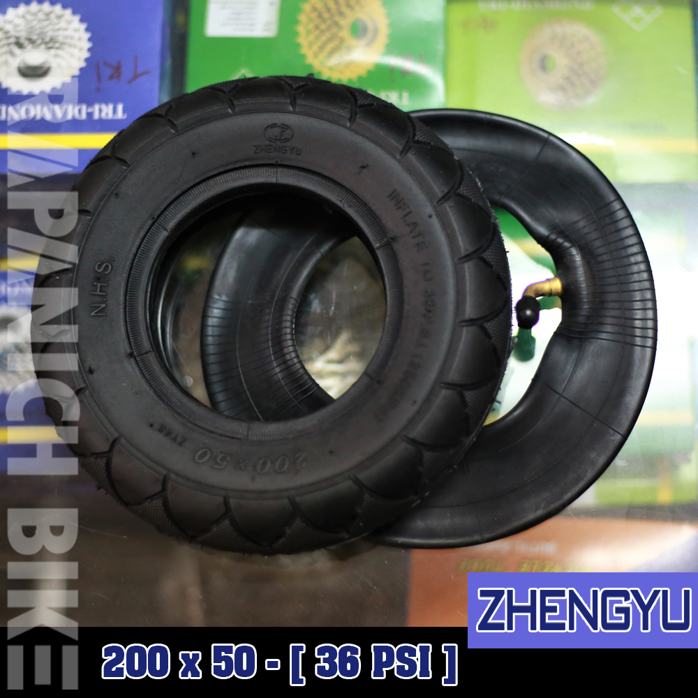 ยางสกูตเตอร์ไฟฟ้า ZHENSYU ขนาด 200x50  (รุ่น 8 นิ้ว/200x50 )