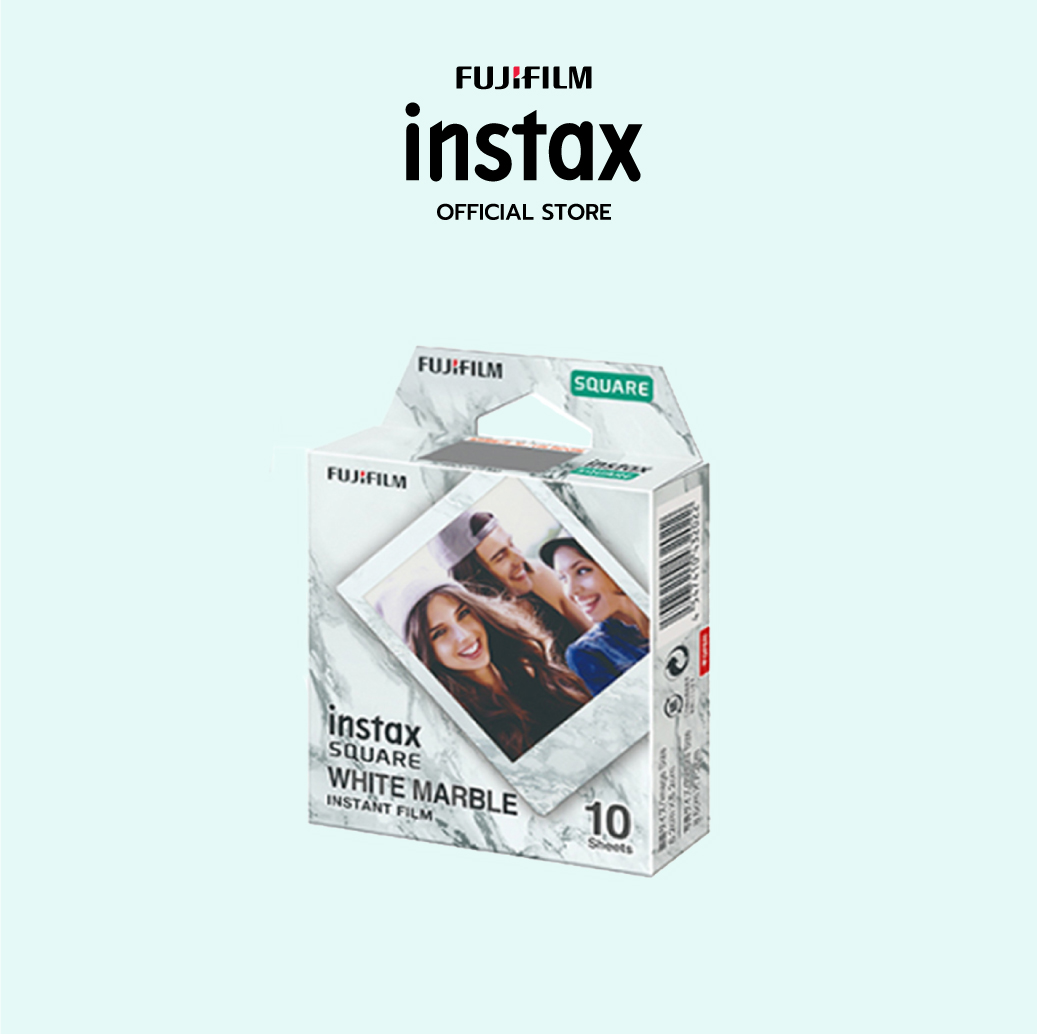 instax SQUARE film (Whitemarble) (ฟิล์มอินสแตนท์)