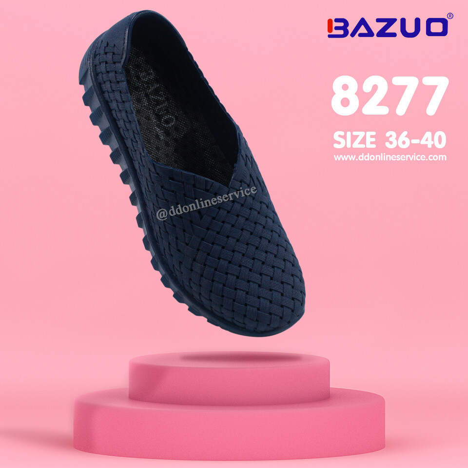 BAZUO รุ่น 8277 รองเท้า รองเท้าผู้หญิง รองเท้าสวมยาง รองเท้าน้ำหนักเบา รองเท้าพื้นนุ่ม รองเท้าใส่สบาย รองเท้าลำลอง