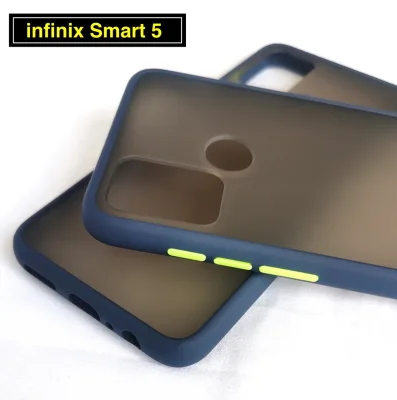 [ส่งจากไทย] Case infinix Smart 5 เคสกันกระแทก ปุ่มสีผิวด้าน ขอบนิ่มหลังแข็ง เคส Infinix Smart5 (4)