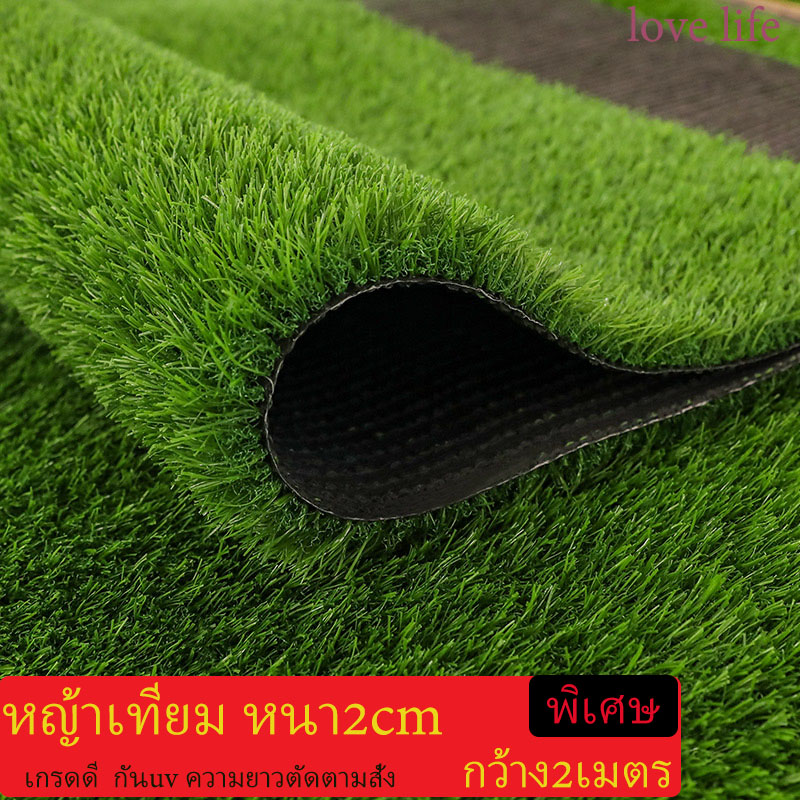 หญ้าเทียม หน้ากว้าง2เมตรยาว1เมตร ตัดตามสั่ง หญ้าเทียมใบ2cm หญ้าเทียม หญ้าเทียม หญ้าปูสนาม หญ้าปลอม ใบหญ้าสูง