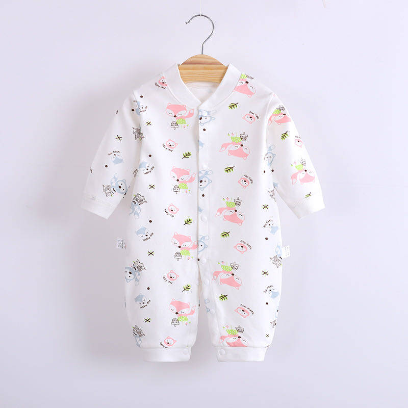 Babyonline(Y286)C5ขายาวกระดุมหน้ารุ่นA ชุดเด็กแรกเกิด เสื้อผ้าเด็กแรกเกิด บอดี้สูทเด็ก ชุดนอนเด็กอ่อน