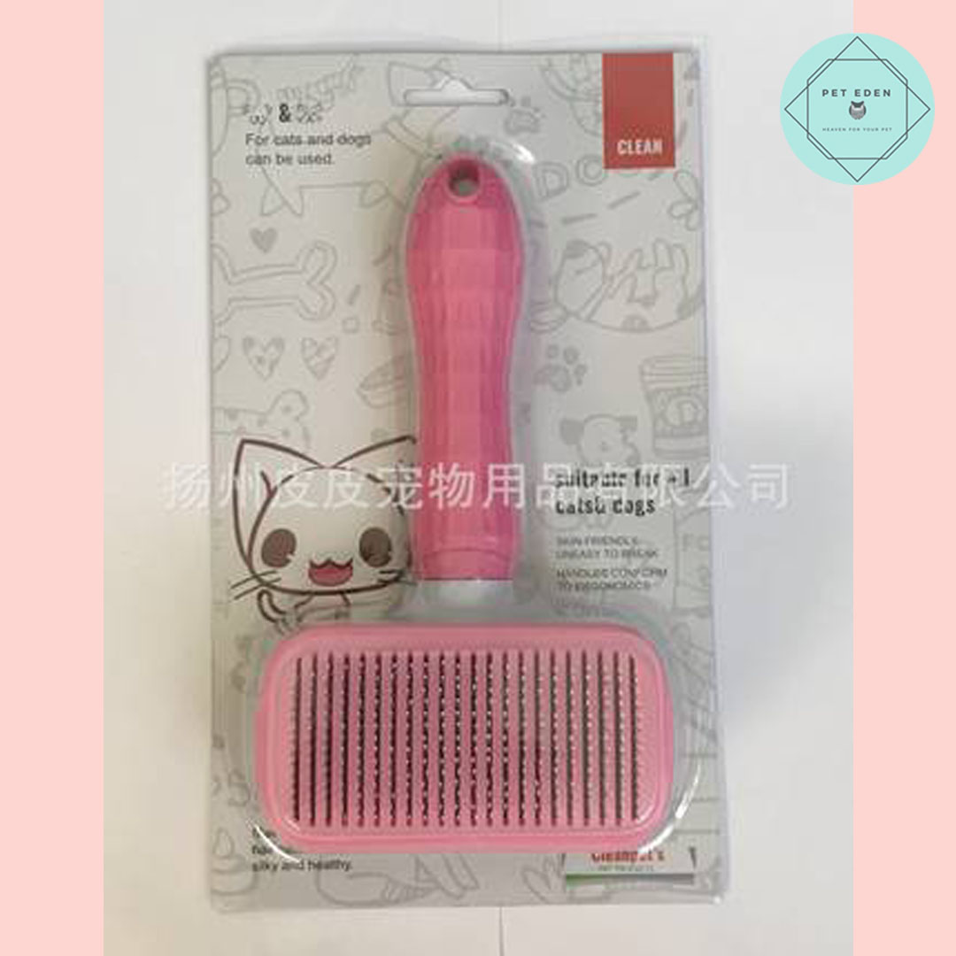 Pet Brush หวีสลิกเกอร์ หวีแปรงขน หวีขนหมา หวีหมุด หวีหมุด แปรงขนหมา แปรงขน แปรงดันขน