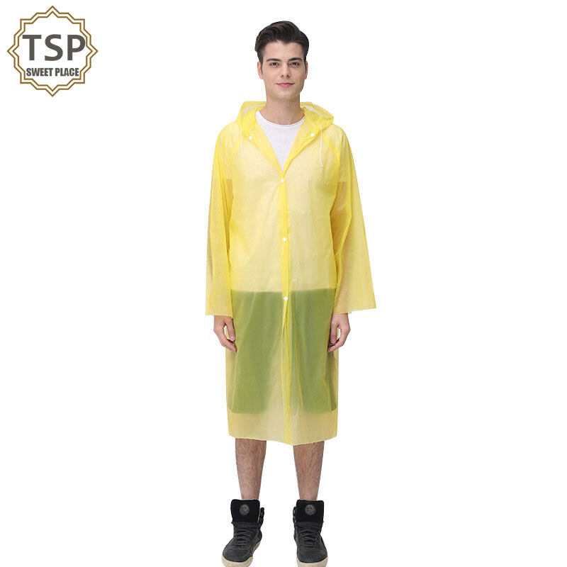 SP เสื้อกันฝนสำหรับผู้ใหญ่， เสื้อกันฝนแบบมีฮู้ดสำหรับผู้ชายและผู้หญิง