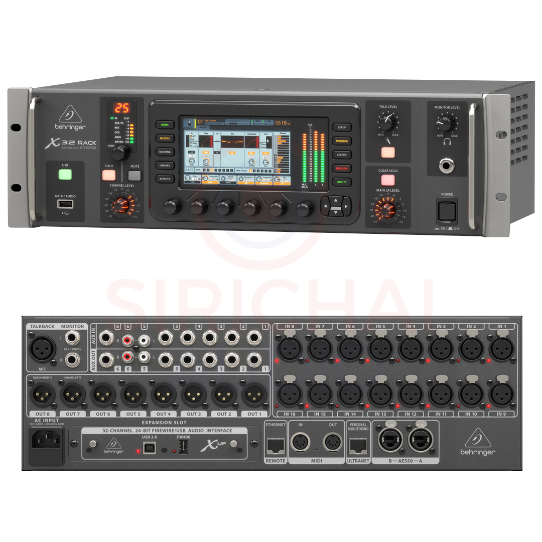 มิกซ์ดิจิตอล BEHRINGER Digital Rack Mixers X32RACK berhringer x32-rack ราคา 65,000 บาท*ส่งฟรี