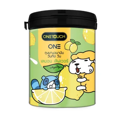 condom Onetouch x Shew Sheep ONE Lemon Lover 12 pcs smooth texture size 52