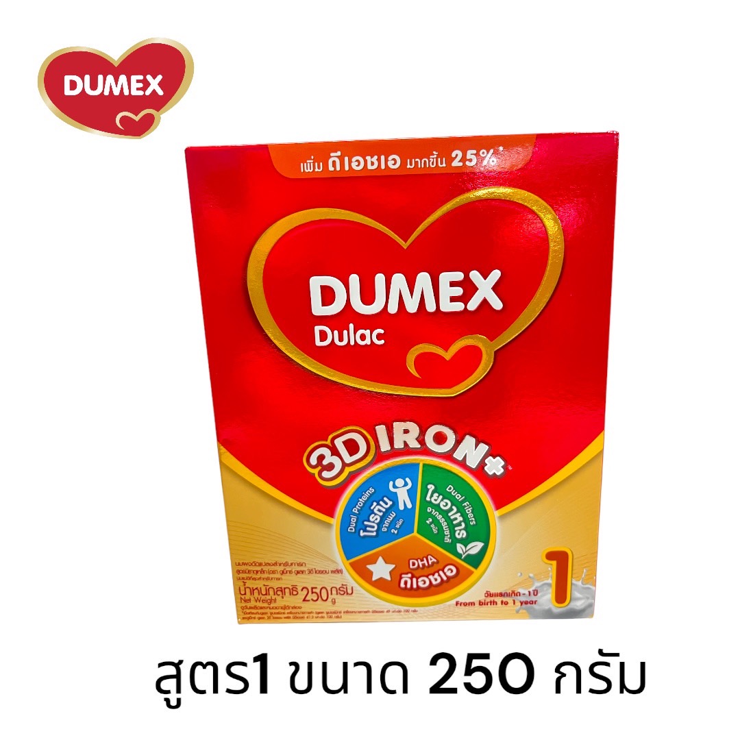 Dumex Dulac ดูเมกซ์ ดูแลค สูตร 1 นมผงสำหรับเด็กแรกเกิด ช่วงวัยที่1 ขนาด 250 กรัม DM