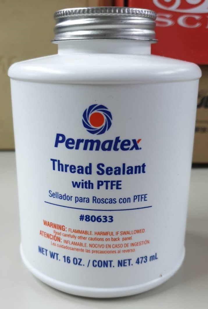 PERMATEX Thread Sealant with PTFE น้ำยาทาเกลียวกันรั่วผสมเทฟลอน รุ่น 14D ขนาด 16 ออนซ์ (473 ml)