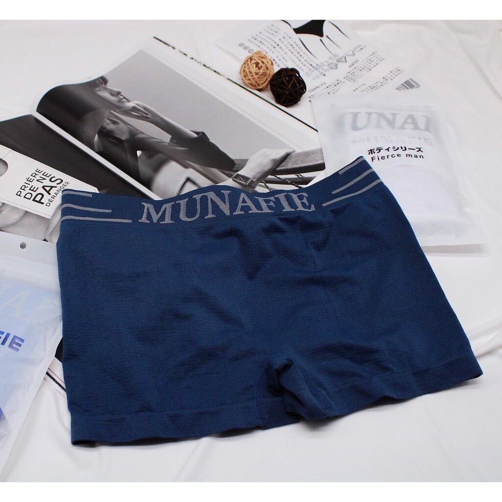 Panda.shop : -boxer munafie กางเกงในผู้ชาย กางเกงบ๊อกเซอร์ผู้ชายแนบเนื้อใส่สบาย #boxer010