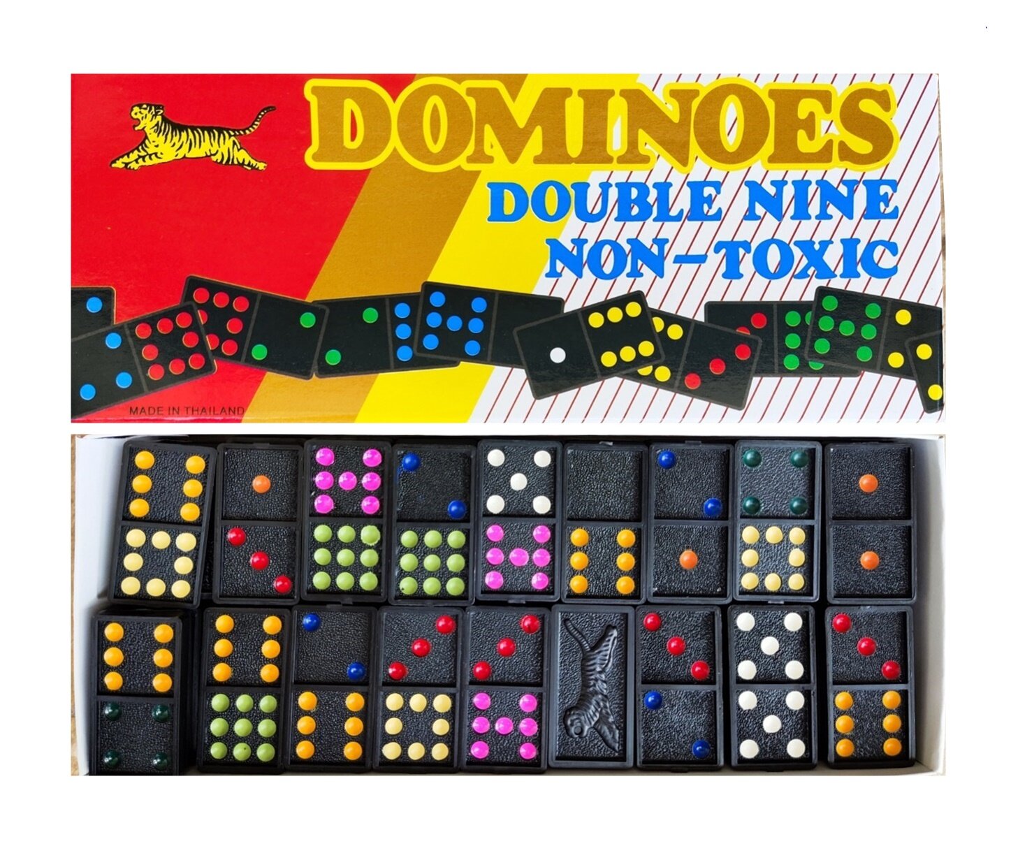 โดมิโน่ Domino เกมส์โดมิโน่ ของเล่นเสริมทักษะโดมิโน Domino 55 ชิ้น ของเล่นเพื่อกิจกรรมในครอบครัว