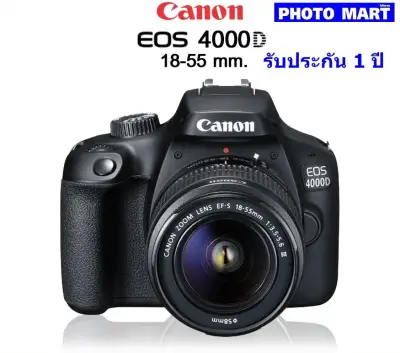 Canon Camera EOS 4000D Kit 18-55 mm. IS III รับประกัน 1 ปี