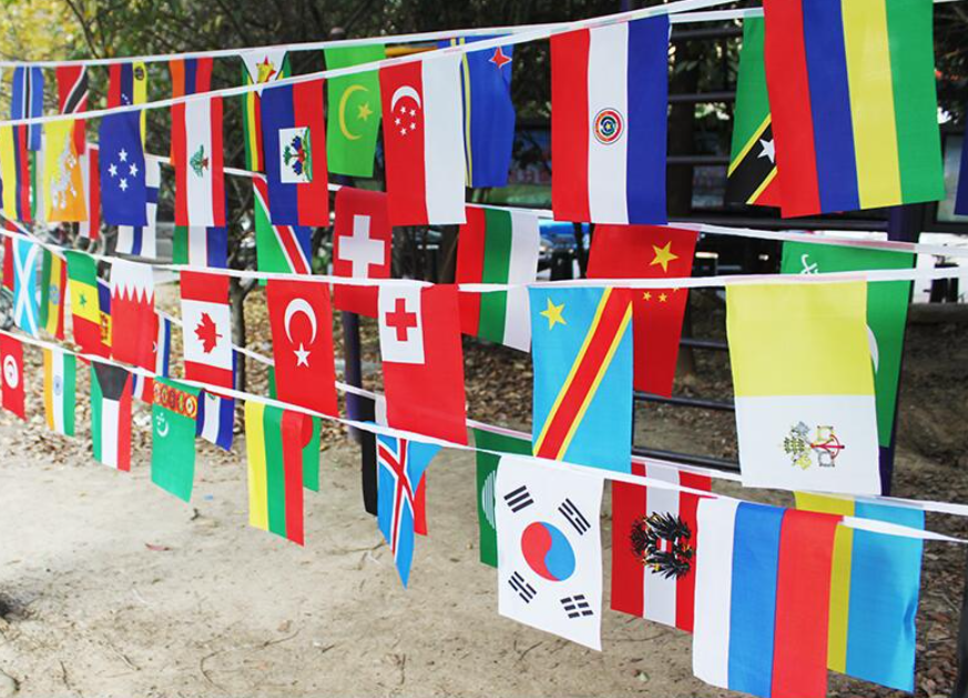 ธงราวรวมประเทศต่างๆ ธงประดับคละประเทศทั่วโลก  ธงแขวน ธงชาติราว ธงนานาชาติ