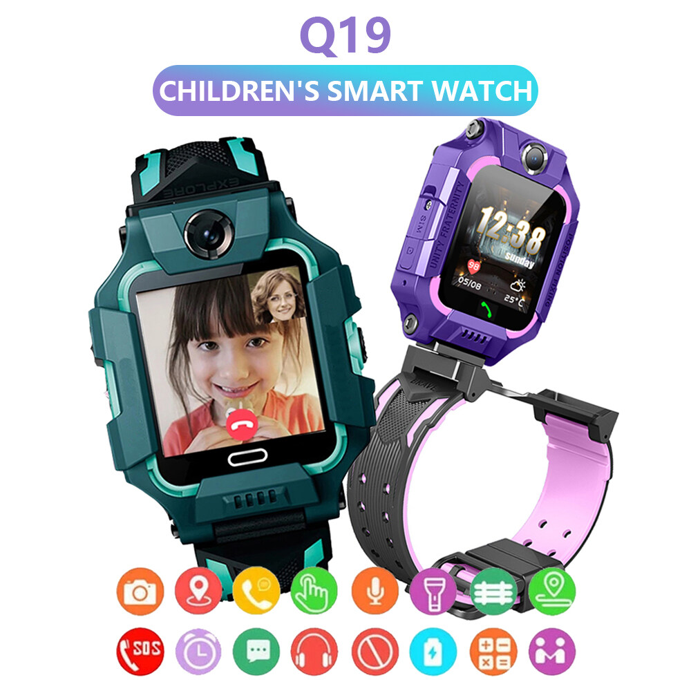 [air purifier] สมาร์ทวอชเด็ก นาฬิกาข้อมือเด็กAISHI Q19 นาฬิกาอัจฉริยะ ติดตามตำแหน่งเด็ก ใส่ซิม โทรเข้า-ออกได้