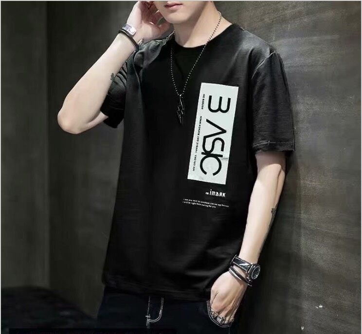 Style เสื้อยืดคอกลม แขนสั้น สกรีนด้านหน้า แฟชั่นเก๋ๆ รุ่น 0013