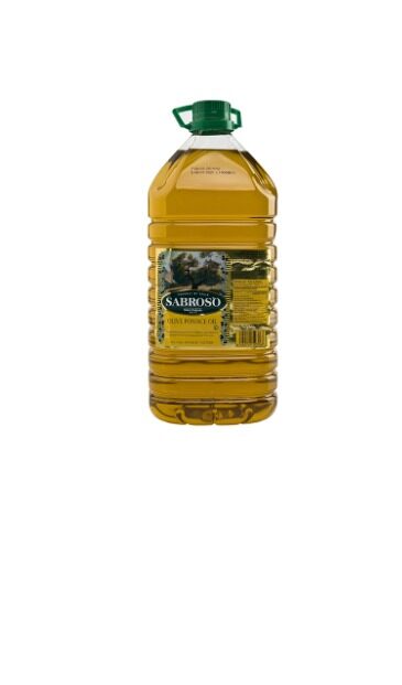 น้ำมันมะกอก Sabroso ขนาด 5 ลิตร Olive Pomace Oil  ซาโบรโซ ขวดพลาสติก