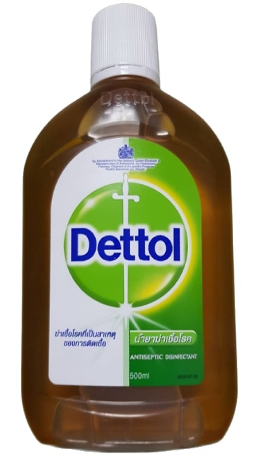 เดทตอล มงกุฎ Dettol น้ำยาฆ่าเชื้อโรคเอนกประสงค์(แบบมีมงกุฎ) ชนิดสัมผัสกับผิวหนังได้ ขนาด 500 มล.