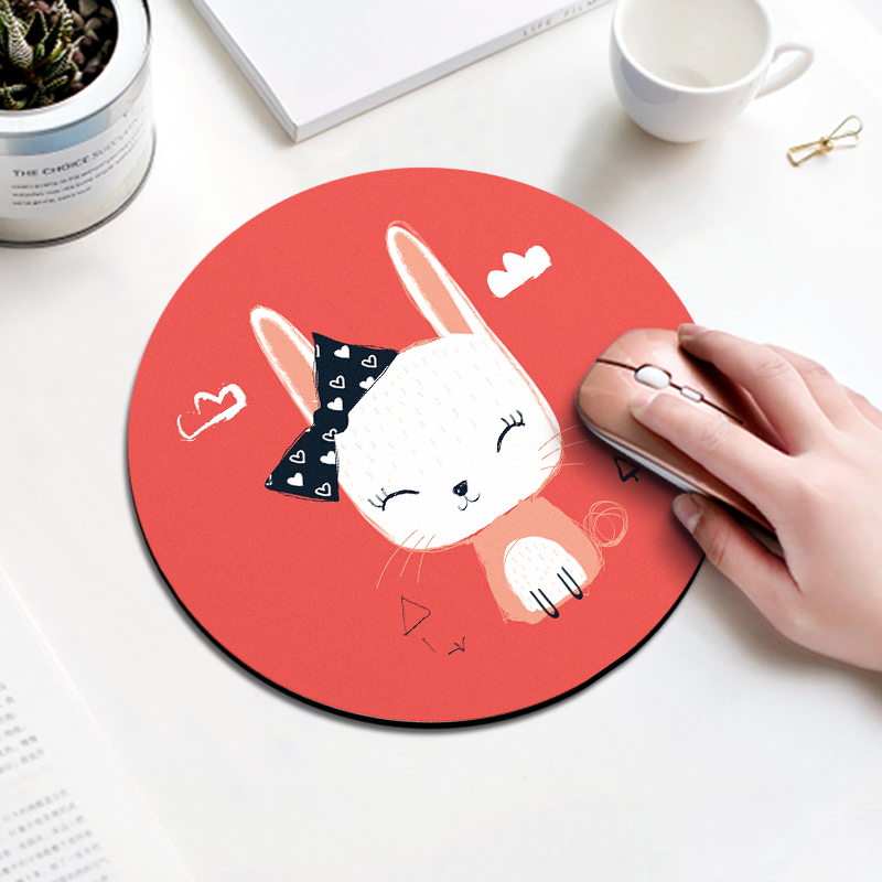 แผ่นรองเมาส์ mouse pad แบบกลม ขนาด 200*3mm