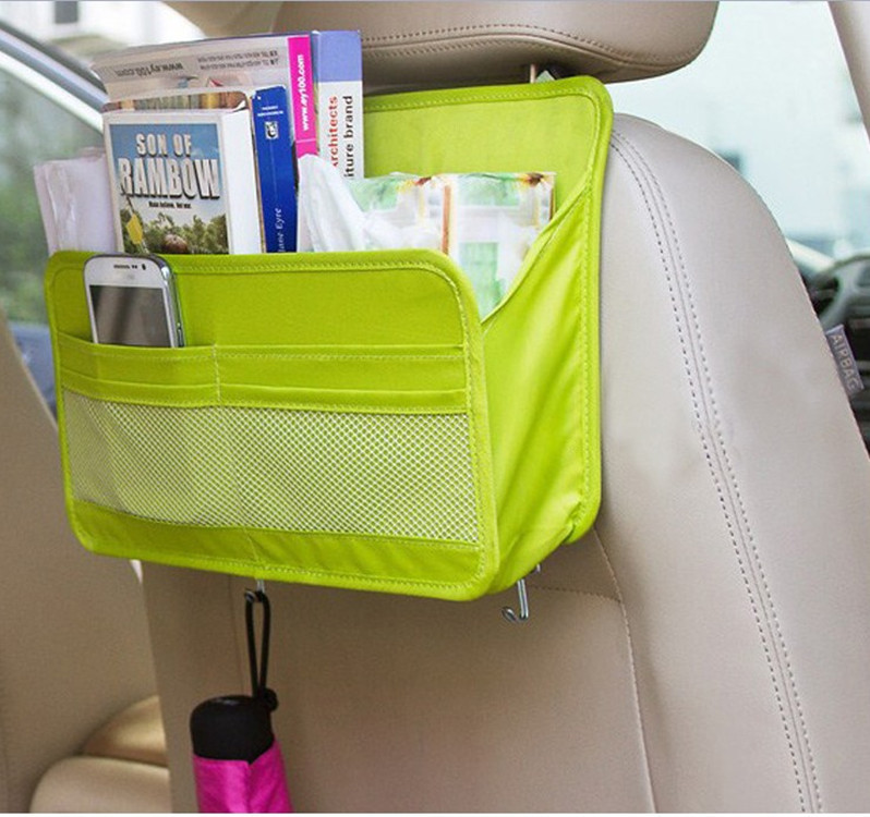 🔥⚡ถูกที่สุด🔥⚡ กระเป๋าอเนกประสงค์ใส่ของในรถยนต์ สีเขียว