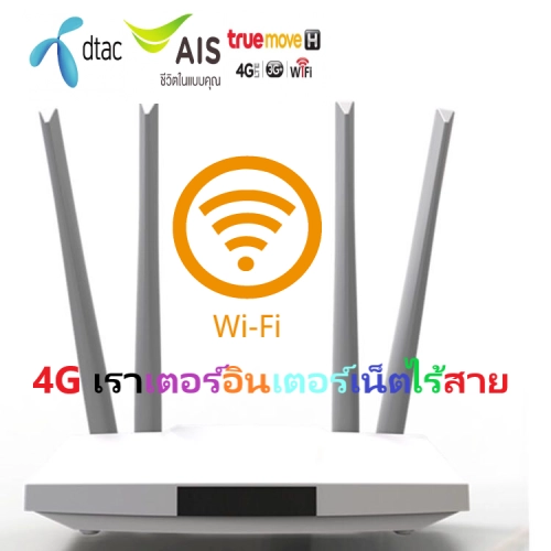 4G เราเตอร์ ใส่ซิมปล่อย Wi-Fi 300Mbps 4G LTE Wireless Router รองรับ 4G ทุกเครือข่าย รองรับการใช้งาน Wifi ได้พร้อมกัน 32 (BR)