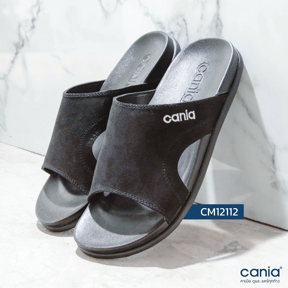 CANIA คาเนีย รองเท้าแตะลำลองผู้ชาย CM12112 - สีดำ Size 40-44