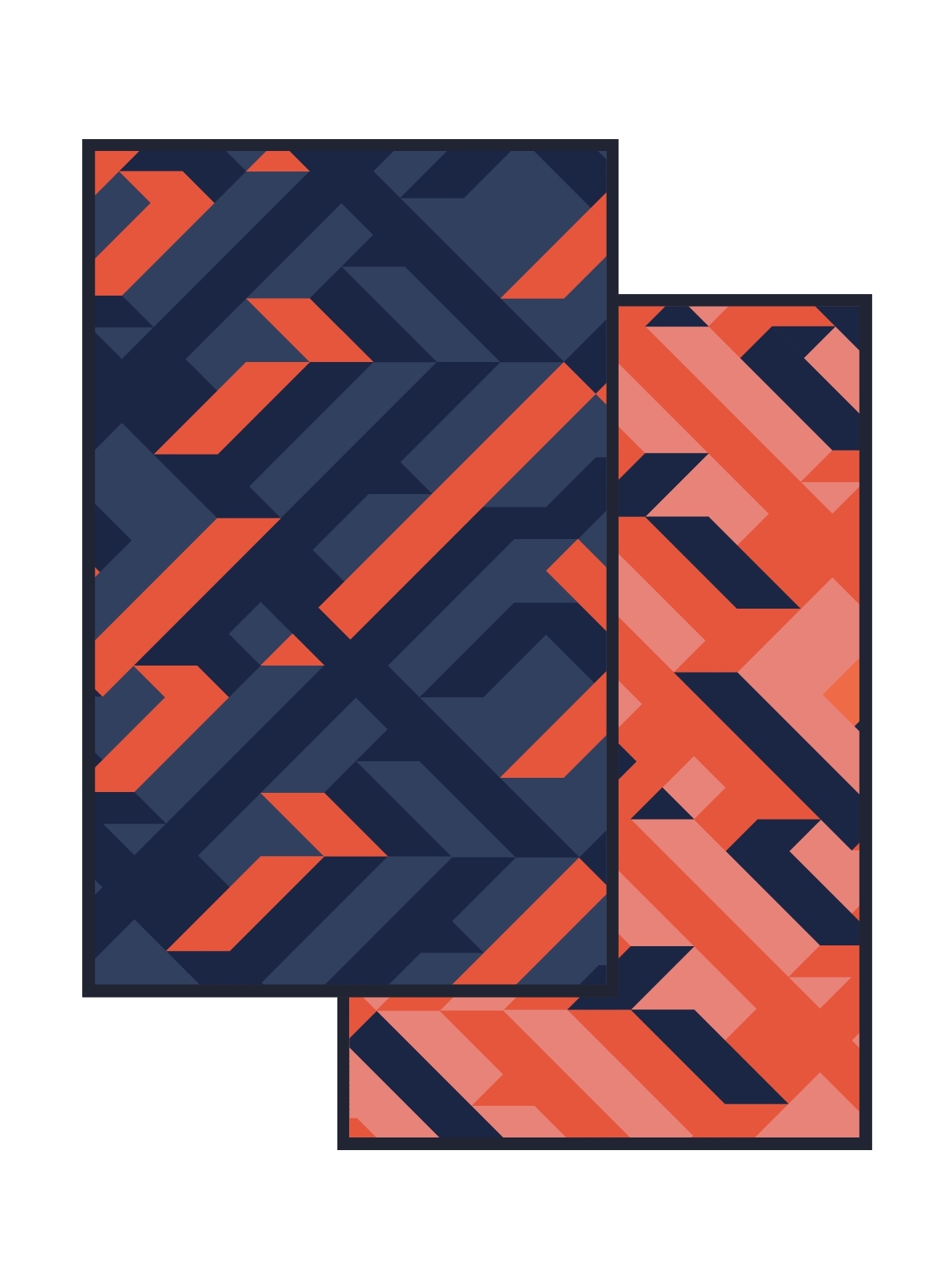 PDM เสื่ออเนกประสงค์ ลาย Avalon (Orange-Indigo) Size S 90x200 cm.เสื่อ เสื่อตกแต่ง เสื่อแทนพรม เสื่อแต่ง ราคา 1,500 บาท*ส่งฟรี