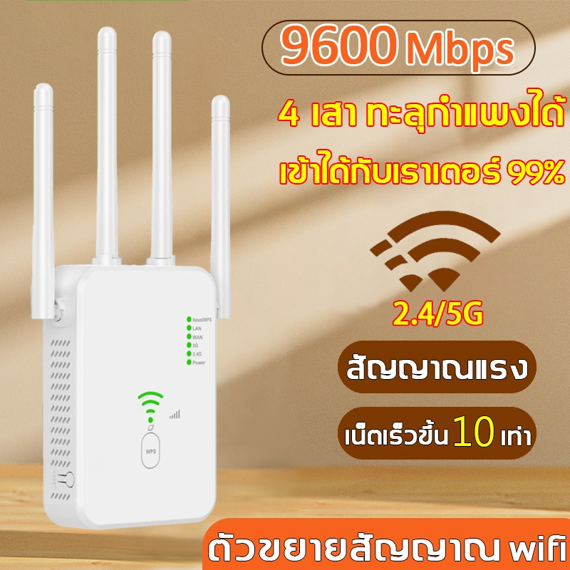 ภาพหน้าปกสินค้าตัวขยายสัญญาณ wifi ตัวรับสัญญาณ wifi ขยายสัญญาณ 4 ตัวมีความเข้มแข็ง สัญญาณ wifi 1 วินาที ระยะการรับส่งข้อมูล 2000bps 5G/2.4 Ghz ตัวกระจายwifiบ้าน ตัวปล่อยสัญญาwifi ตัวกระจายwifiบ้าน ขยายสัญญาณ wifi wifi repeater จากร้าน SHIYIY บน Lazada