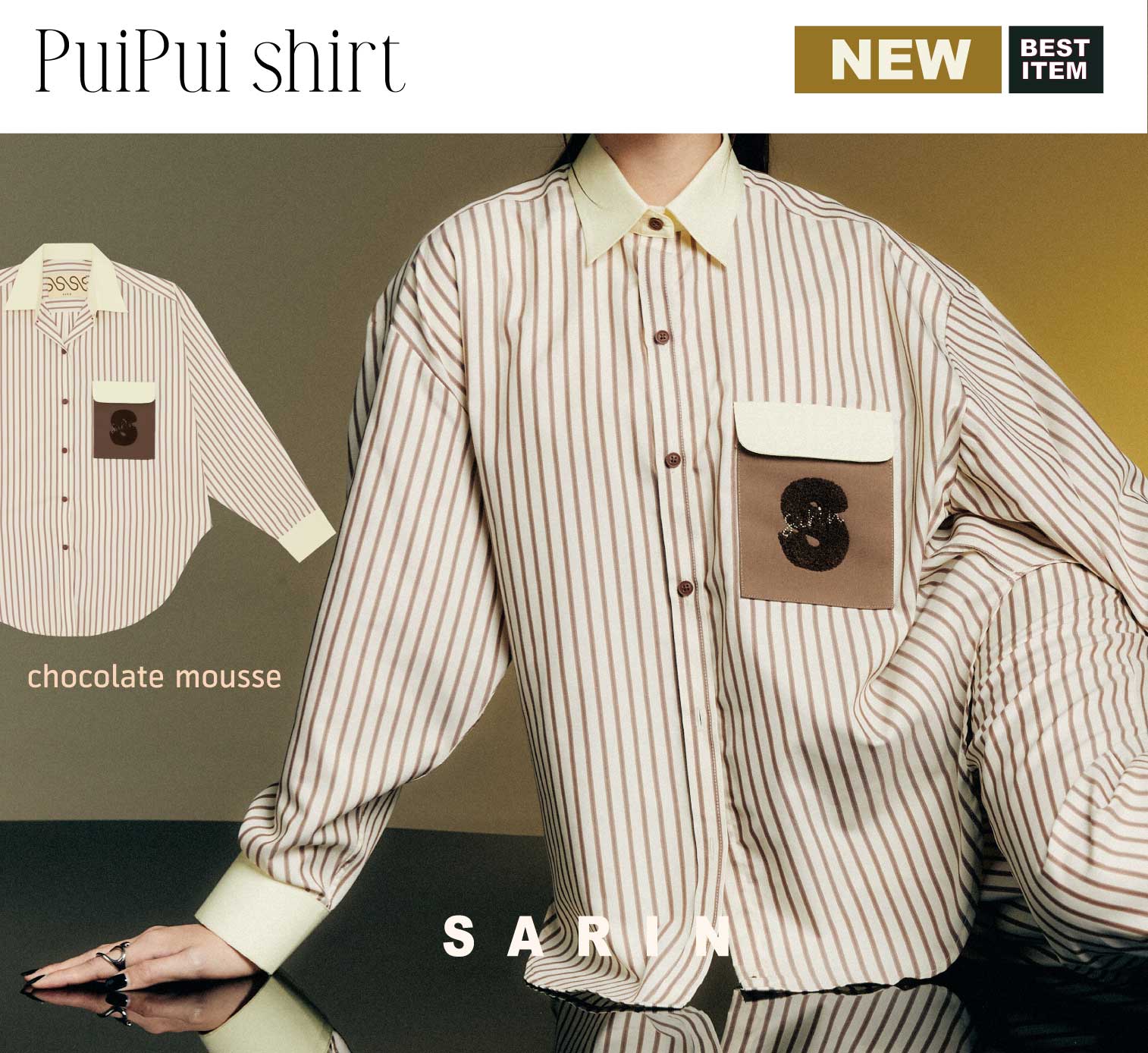 Sarin puipui shirt 2 size ราคา 2,290 บาท*ส่งฟรี