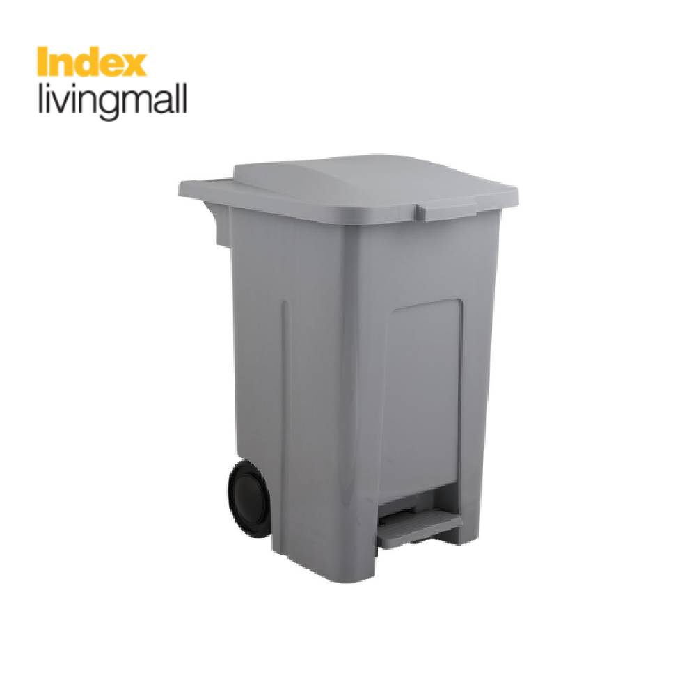 INDEX LIVING MALL GREYSEN Step Bin w/wheels - Dark Grey ราคา 890 บาท*ส่งฟรี