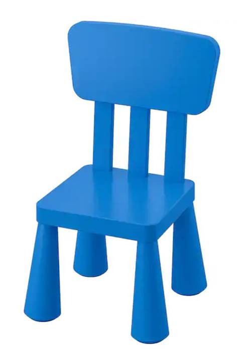 มัมมุต เก้าอี้เด็ก, ใน/นอกอาคาร, น้ำเงิน (Children's chair, in/outdoor, blue)