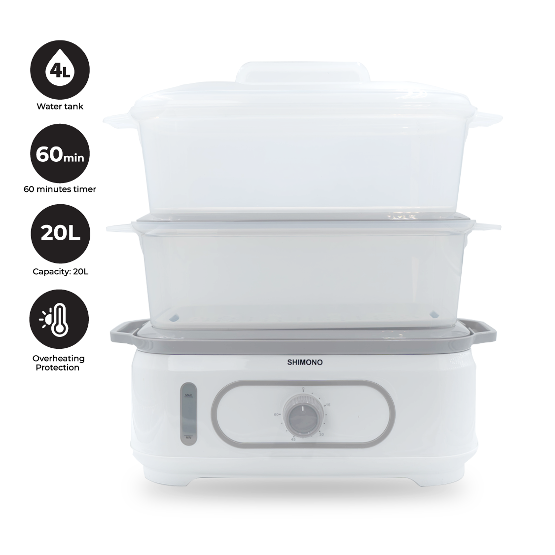 electric food steamer ราคา 2,990 บาท*ส่งฟรี