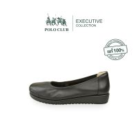 POLO CLUB รองเท้าหนัง รุ่น EX-1949 สีดำ | รองเท้าคัดชูผู้หญิง