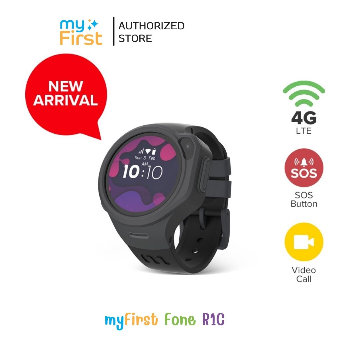 [พร้อมส่ง] แถมซิม+เน็ตฟรี myFirst Fone R1C Kids Smartwatch GPS (รับประกันศูนย์ไทย 1 ปี) ราคา 2,990 บาท*ส่งฟรี