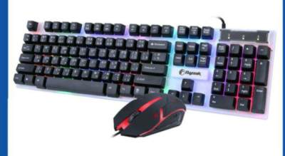 Razeak RKM-101 Keyboard+Mouse Combo ชุดมีไฟเมาส์คู่คีย์บอร์ด สีเงิน Razeak RKM-101 Keyboard+Mouse Combo ชุดมีไฟเมาส์คู่คีย์บอร์ด สีเงิน