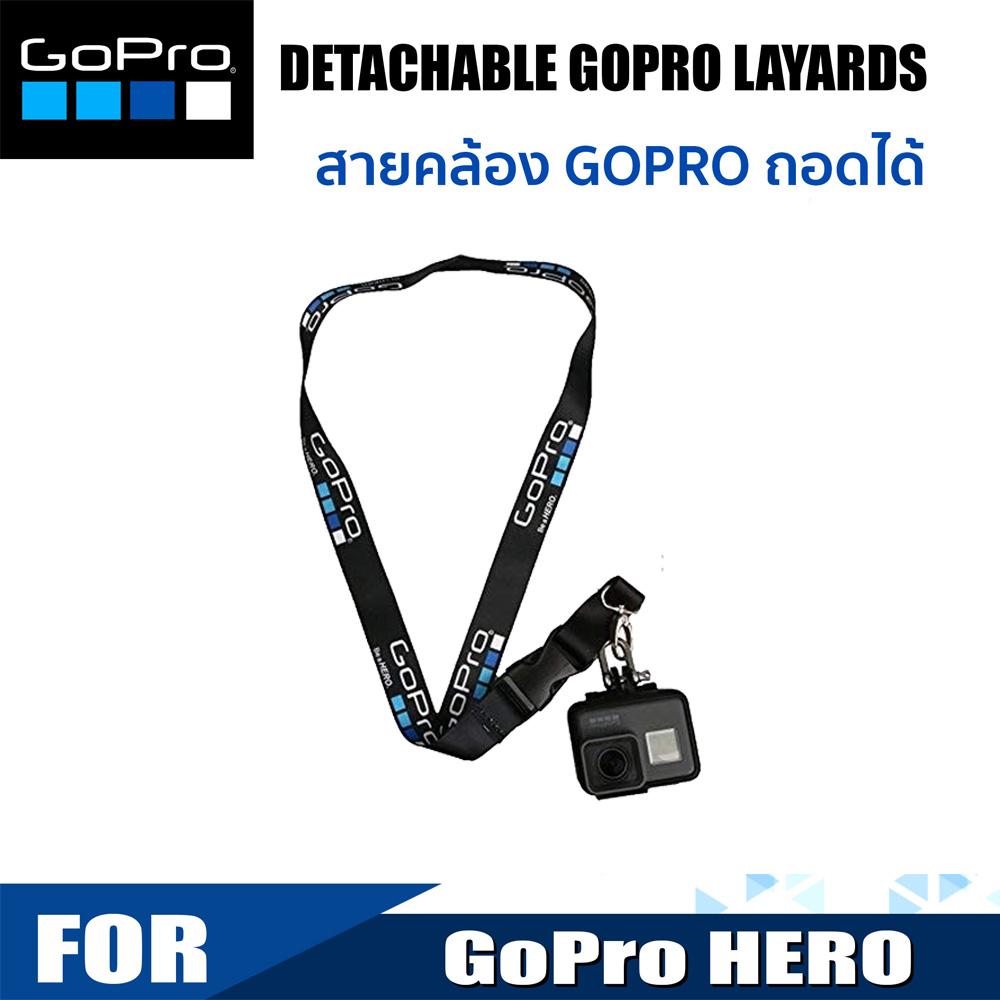 สายคล้องคอ สายห้อยคอ GOPRO HERO Neck Strap Lanyard Sling + U  Stainless Hook Accessries FOR GoPro