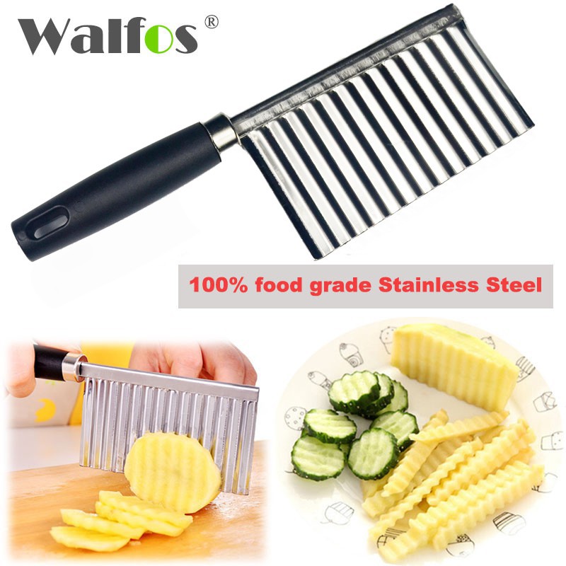 WALFOS มีดสแตนเลสสำหรับตัดมันฝรั่งผักผลไม้ ราคา 49 บาท*ส่งฟรี