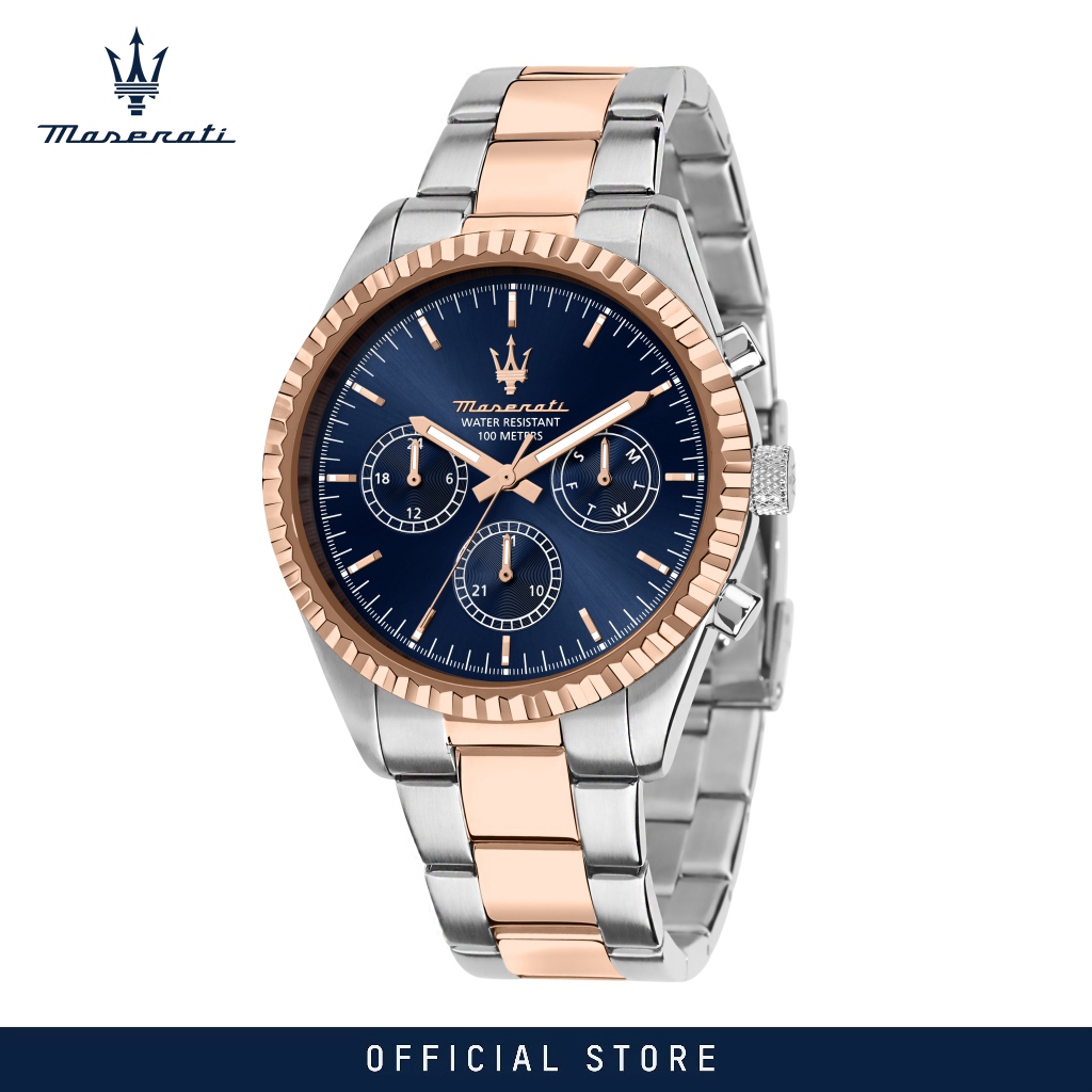 【2 Years Warranty】 Maserati Competizione 43mm Men's Quartz Watch Luminous Dial Hands R8853100040 ราคา 10,207 บาท*ส่งฟรี