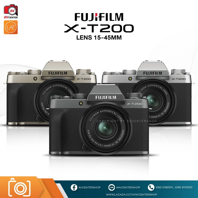 ภาพหน้าปกสินค้าFlm Camera X-T200 kit 15-45 mm.