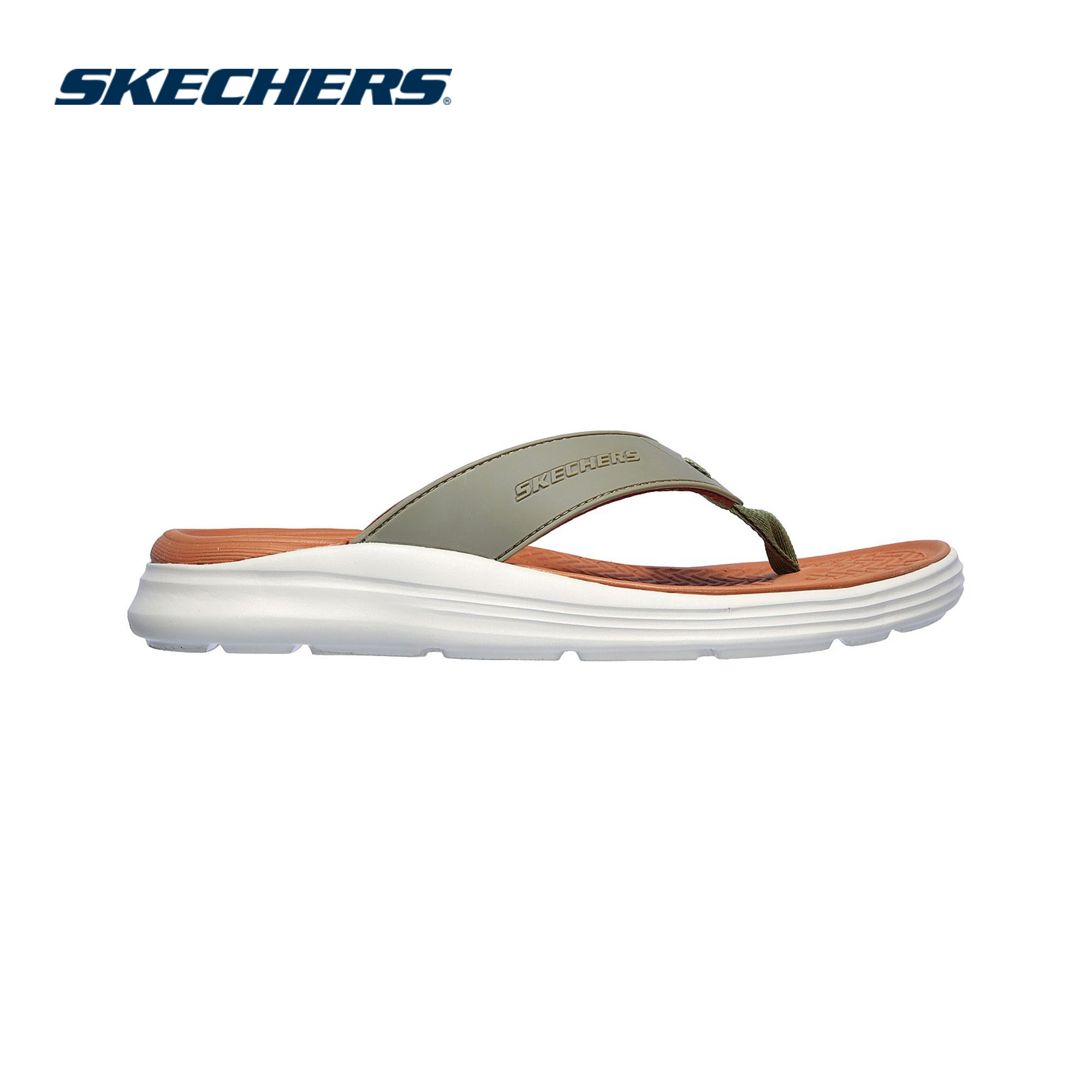 Skechers สเก็ตเชอร์ส รองเท้าแตะ ผู้ชาย Skechers Usa Sargo Sandals Shoes - 210069-OLV
