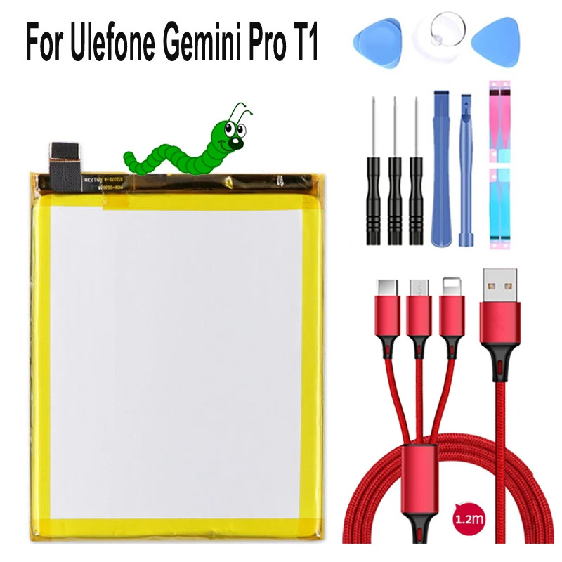 New brand 100% NEW 3680mAh Top Brand Ulefone Ge Pro T1 Batteries + USB cable + toolkit A cell ราคา 509 บาท*ส่งฟรี