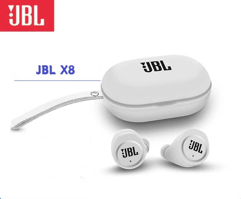 TWS FREE X8 JBL1 หูฟังบลูทูธ 5.0+EDR TWS หูฟังไร้สาย กันน้ำIPX7 หูฟังกีฬา หูฟังออกกำลังกาย หูฟังคู่ Bluetooth 5.0 กล่องชารจ์ หูฟังเกมมิ่ง Earbuds หูฟังsports ใช้ได้กับมือถือทุกรุ่นที่มีบลูทูธ