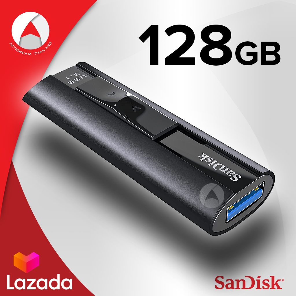 SanDisk Extreme PRO USB 3.1 Solid State Flash Drive 128GB Speed r/420 w 380 MB/s (SDCZ880_128G_G46) เมมโมรี่ แฟลซไดร์ฟ