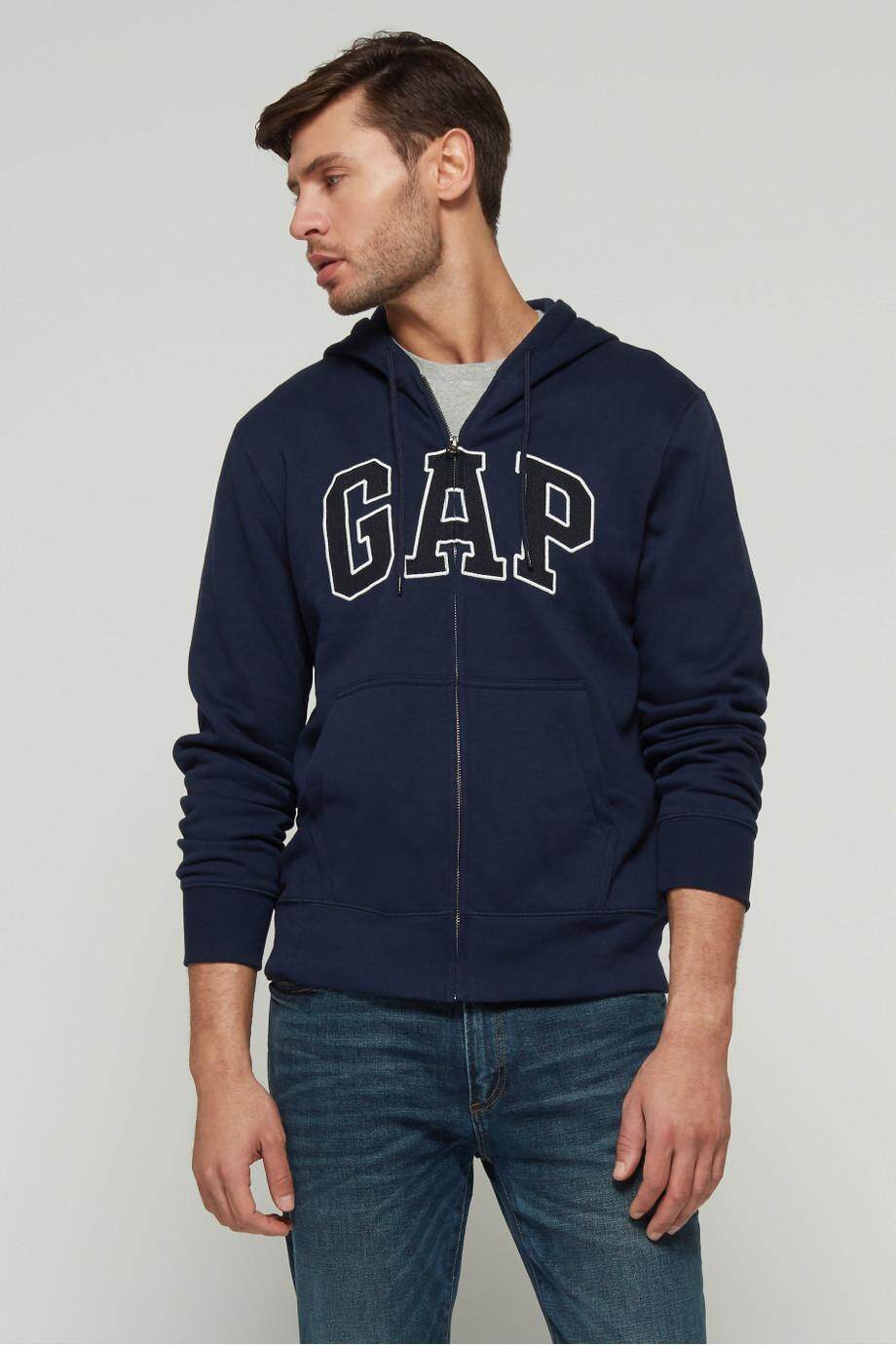 เสื้อ GAP Hoodie เสื้อฮูดแขนยาว Gap Zip Hoodie whitecream Outlet เนื้อผ้าใส่แล้วสบาย ไม่ร้อน