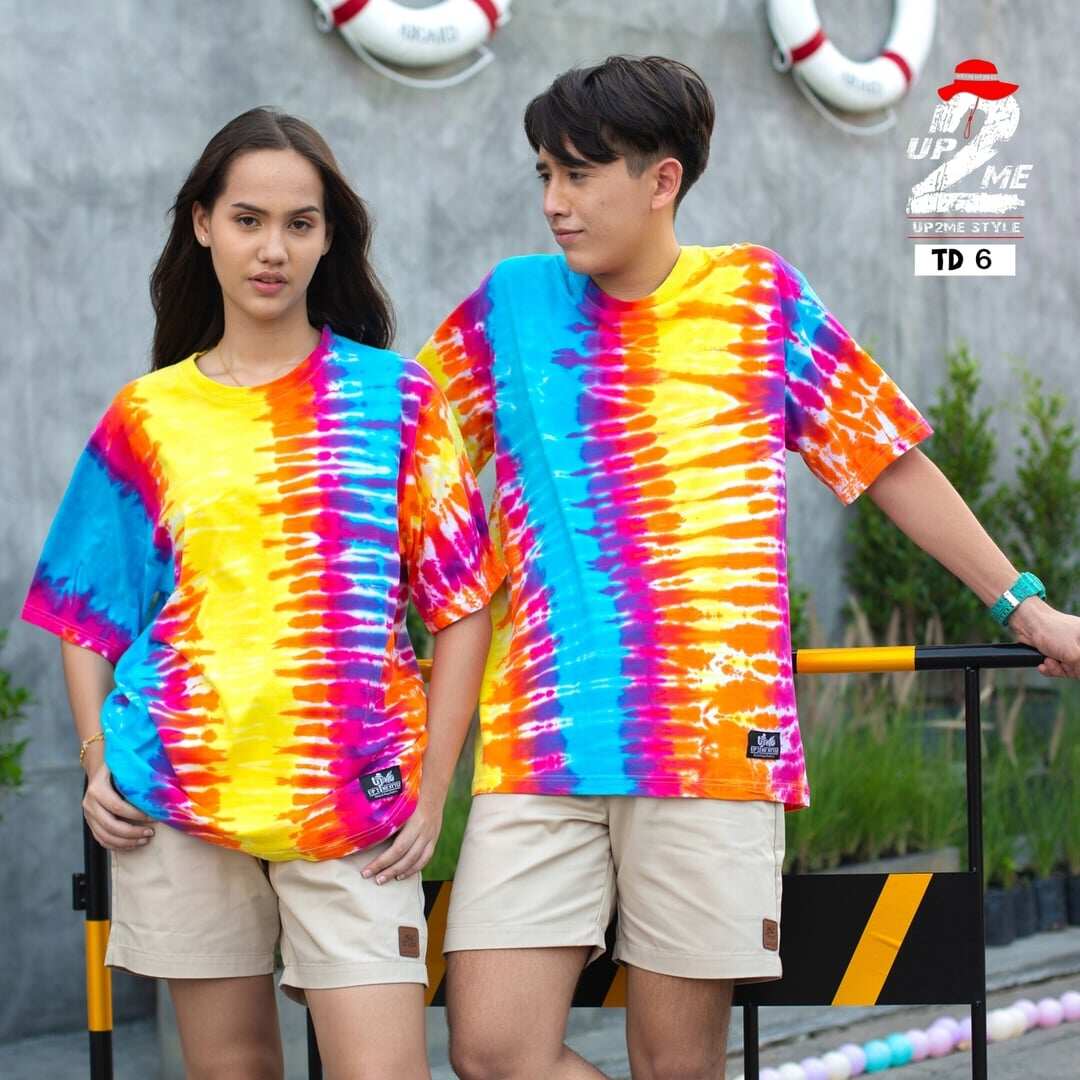 เสื้อมัดย้อม ฟรีไซส์ S-3XL ผ้าคอตตอน supersoft 100% มัดย้อมสีสด ใส่ได้ทั้งชายหญิง ราคา/1ตัว เสื้อมัดย้อมผญ เสื้อมัดย้อมผช เสื้อมัดย้อม2021