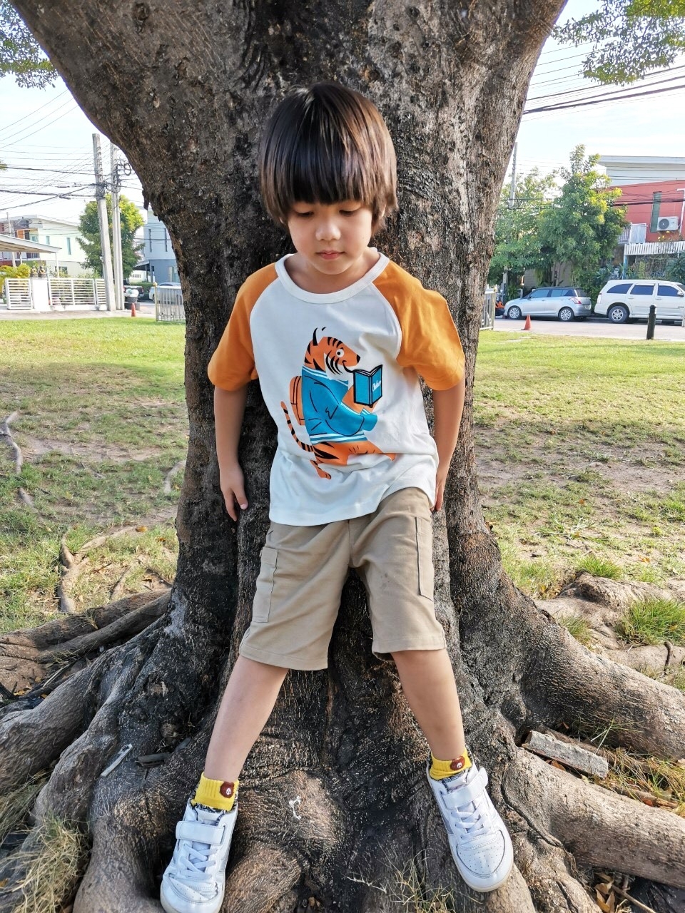 Chelsee กางเกงขาสั้นเด็กผู้ชาย เอวยางยืด มีกระเป๋าข้าง ผ้า cotton 100% ผ้านุ่ม ราคาสบายกระเป๋า งานห้างมาตรฐานการผลิตในไทย