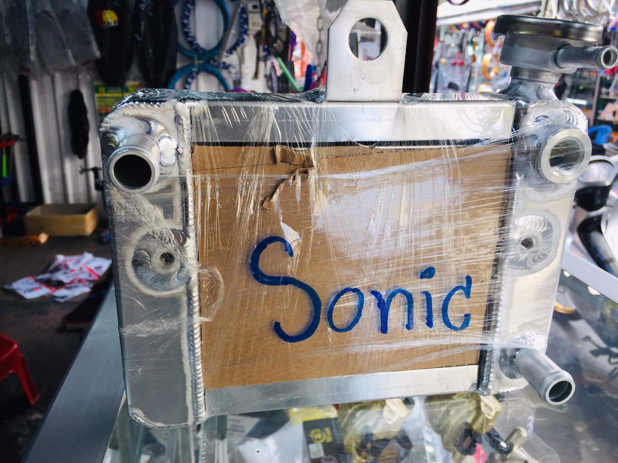 🔥🔥หม้อน้ำSonic หม้อน้ำมิเนียม หม้อน้ำงานสร้าง หม้อน้ำโซนิค ตรงรุ่น งานเชื่อมสวย บรรจุ 1 ชิ้น