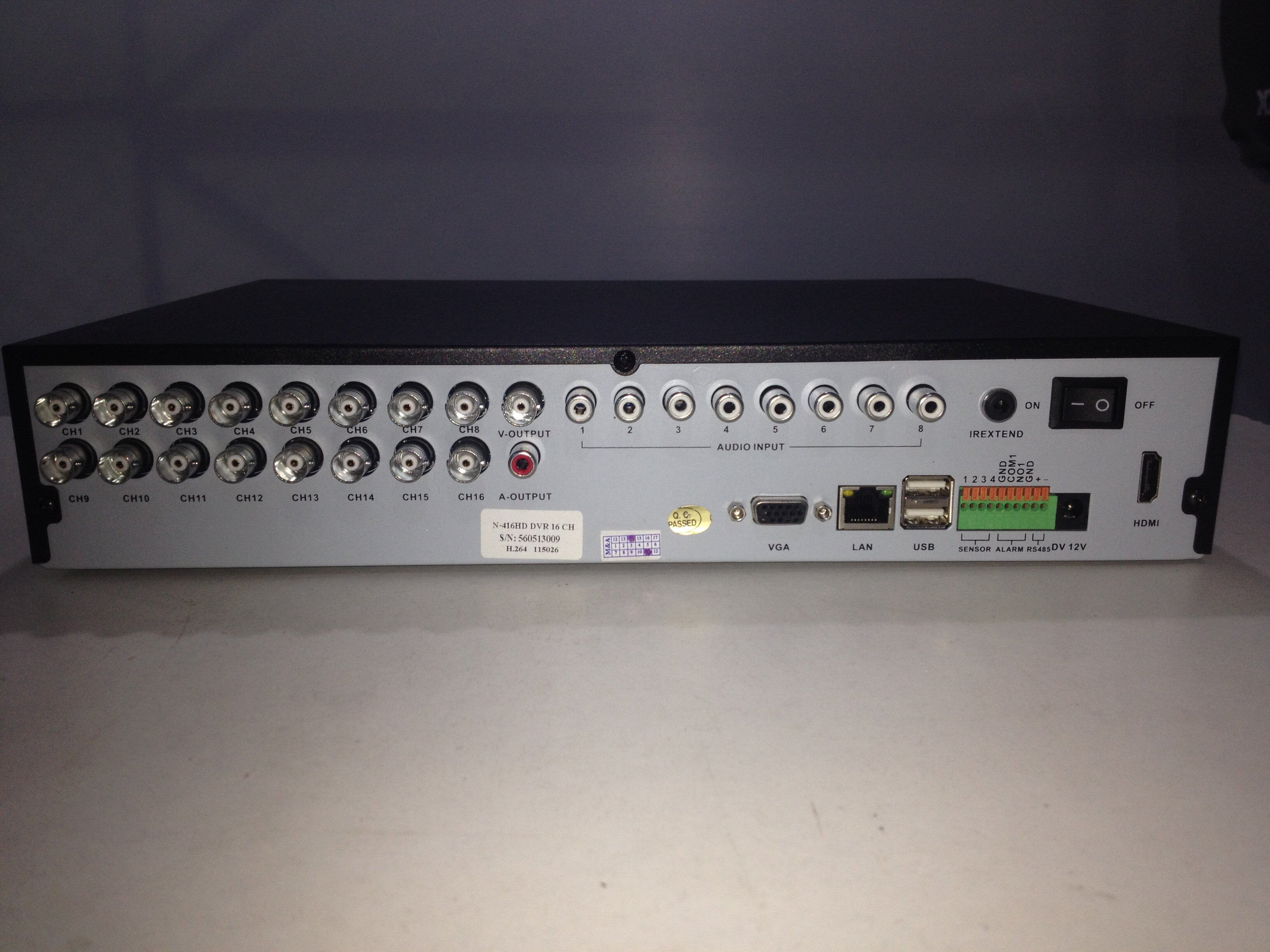 เครื่องบันทึก DVR CCTV ระบบกล้องวงจรปิด ใส่ฮาร์ดดิสได้ 2 ตัว DVR H.26416 CH ใช้ได้กับกล้อง Analog และ IP camera สามารถดูmonitorผ่าน คอมพิวเตอร์ โทรศัพท์ Smartphone