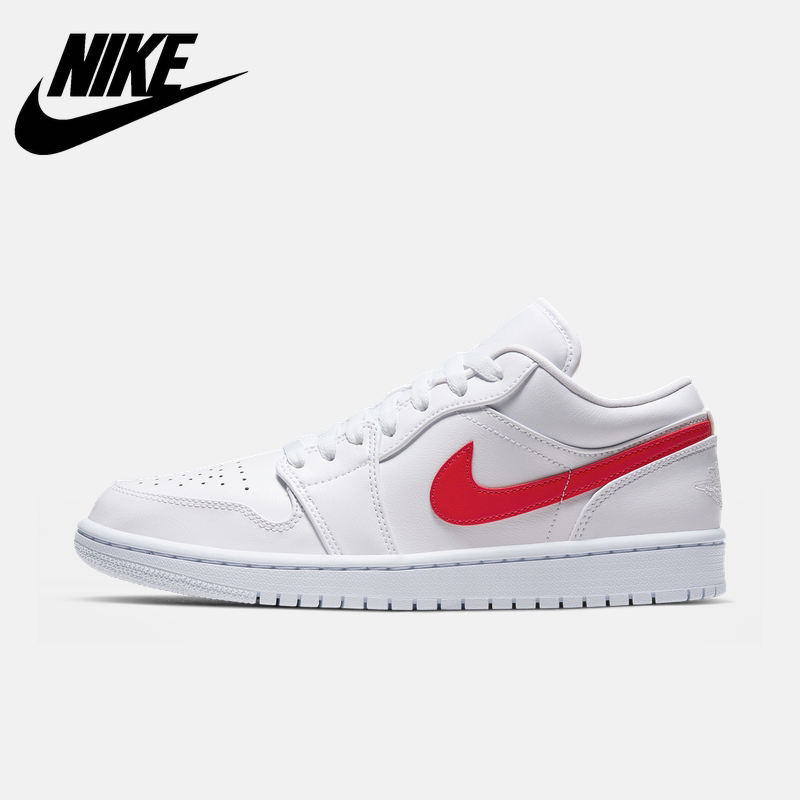 Air_Jordan 1 AJ1 Low White Red Chicago Low Cut Board Shoes Basketball Shoes AO9944-161