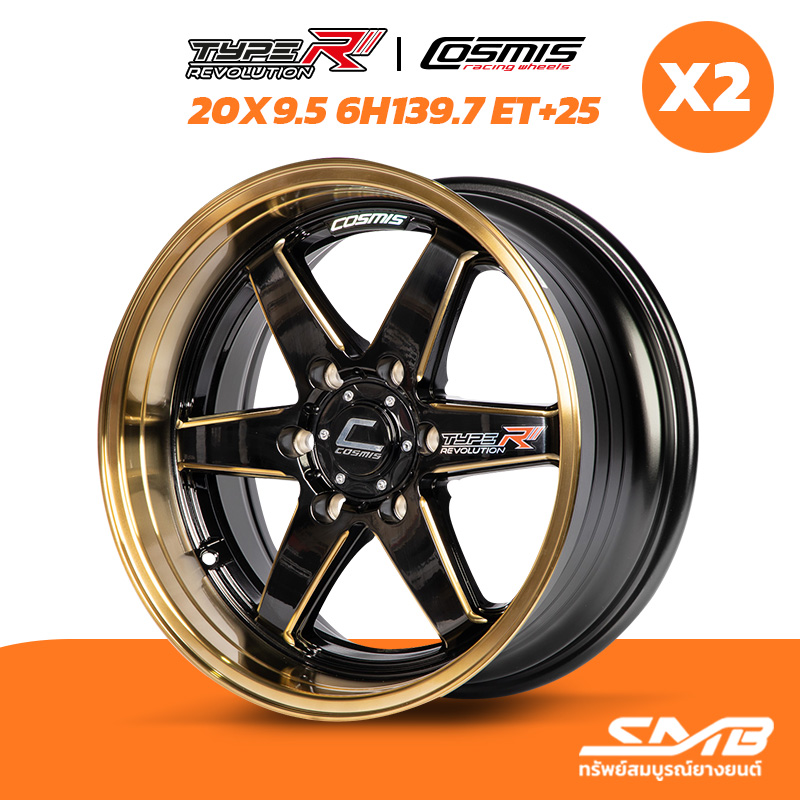ล้อแม็ก COSMIS รุ่น TYPE-R 20X9.5 6รู139.7 ET+25 ราคาต่อ 2 วง ราคา 22,000 บาท*ส่งฟรี