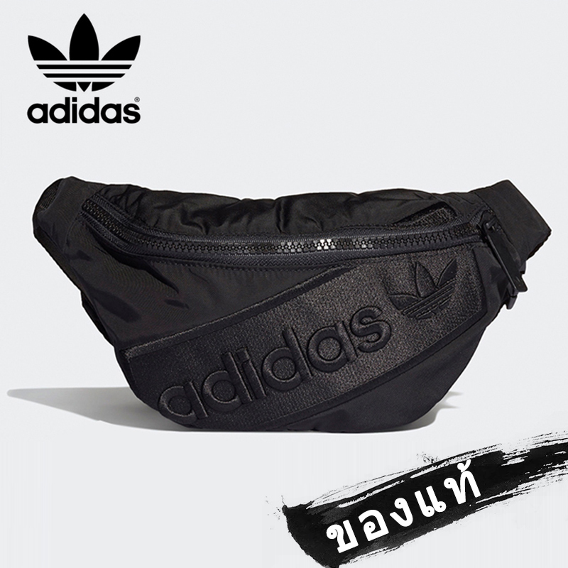 ADIDASclover อักษรปักลายกีฬาสบายๆป่ากระเป๋าคาดเอวกระเป๋าเอกสารผู้ชายของกระเป๋าสะพายไหล่